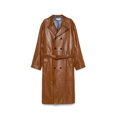 Marni Shiny Leather Coat In Brown-thehypepost-eQU0d.png